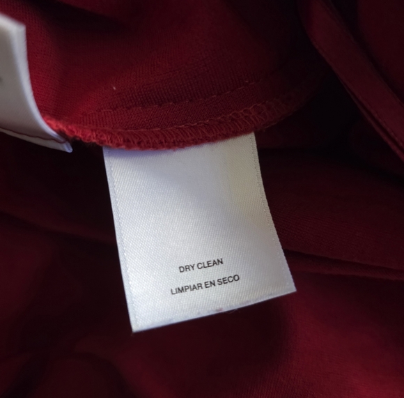 Anne Klein | Chic Crimson Long Sleeve Dress 0P - Picture 8 of 9